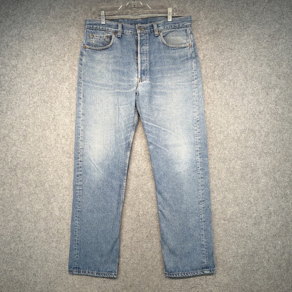 Vintage Levis 501 Made In USA Jeans Men's 36x32 (Fits 34x31) Denim 1989